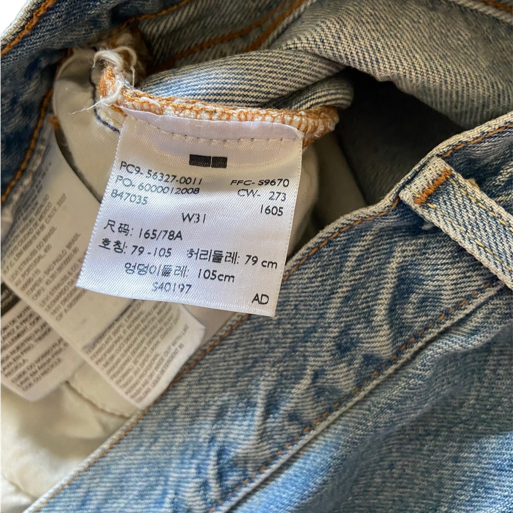 Levi’s 501 High Rise Denim Short Light Wash - Picture 8 of 11